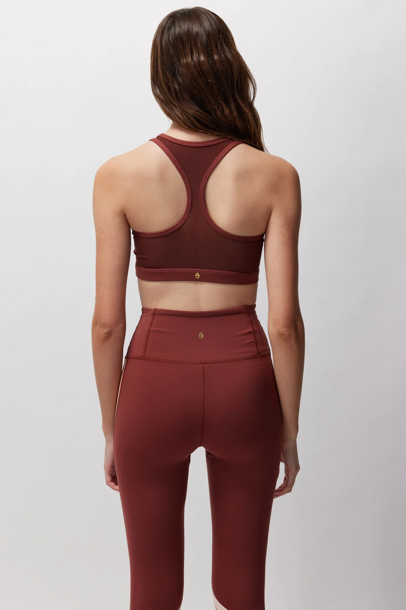 Spiritual Gangster Velo Dream Tech Bra - Washed Burgundy - Image 2