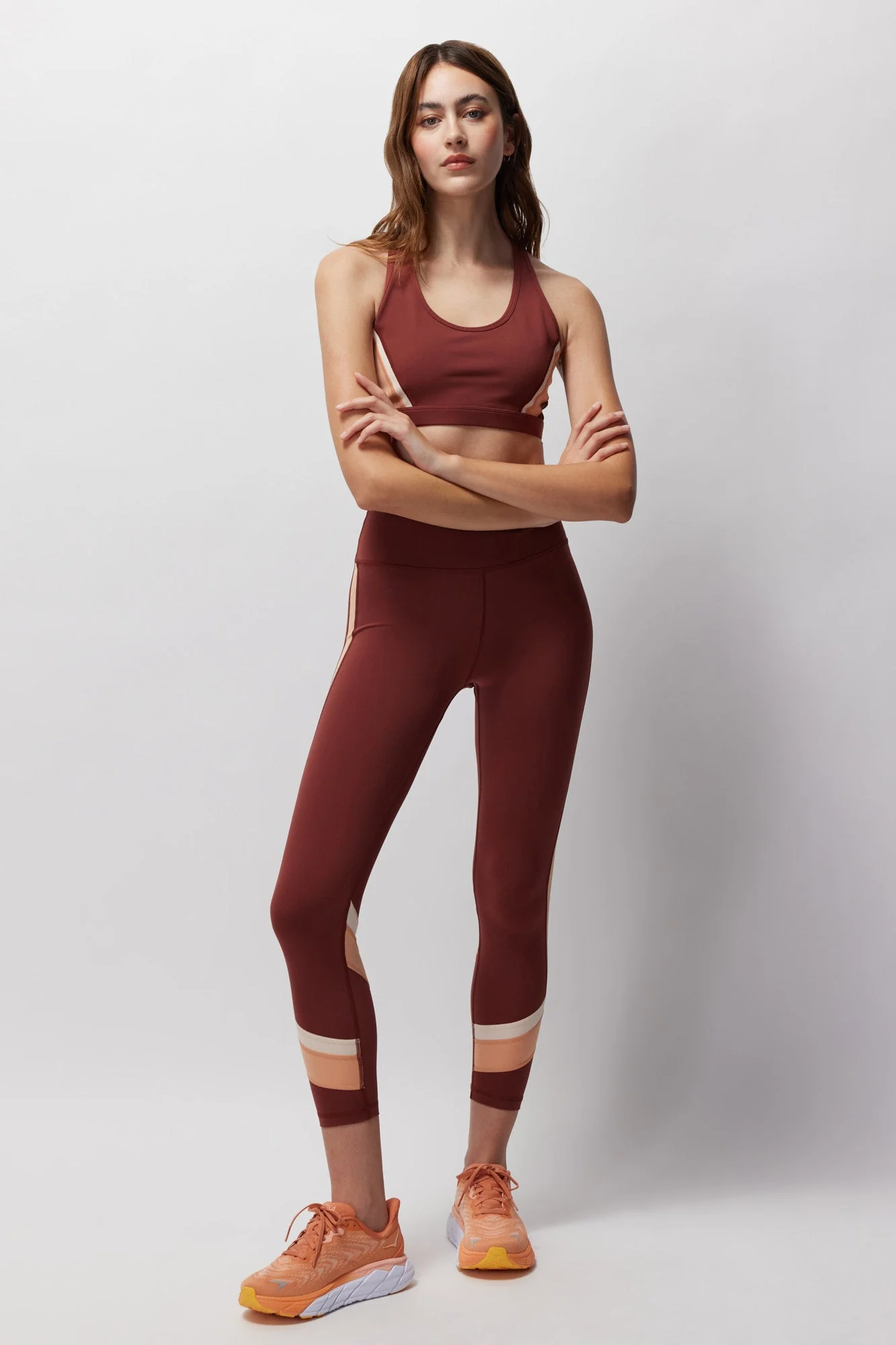 Spiritual Gangster Velo Dream Tech Bra - Washed Burgundy - Image 3