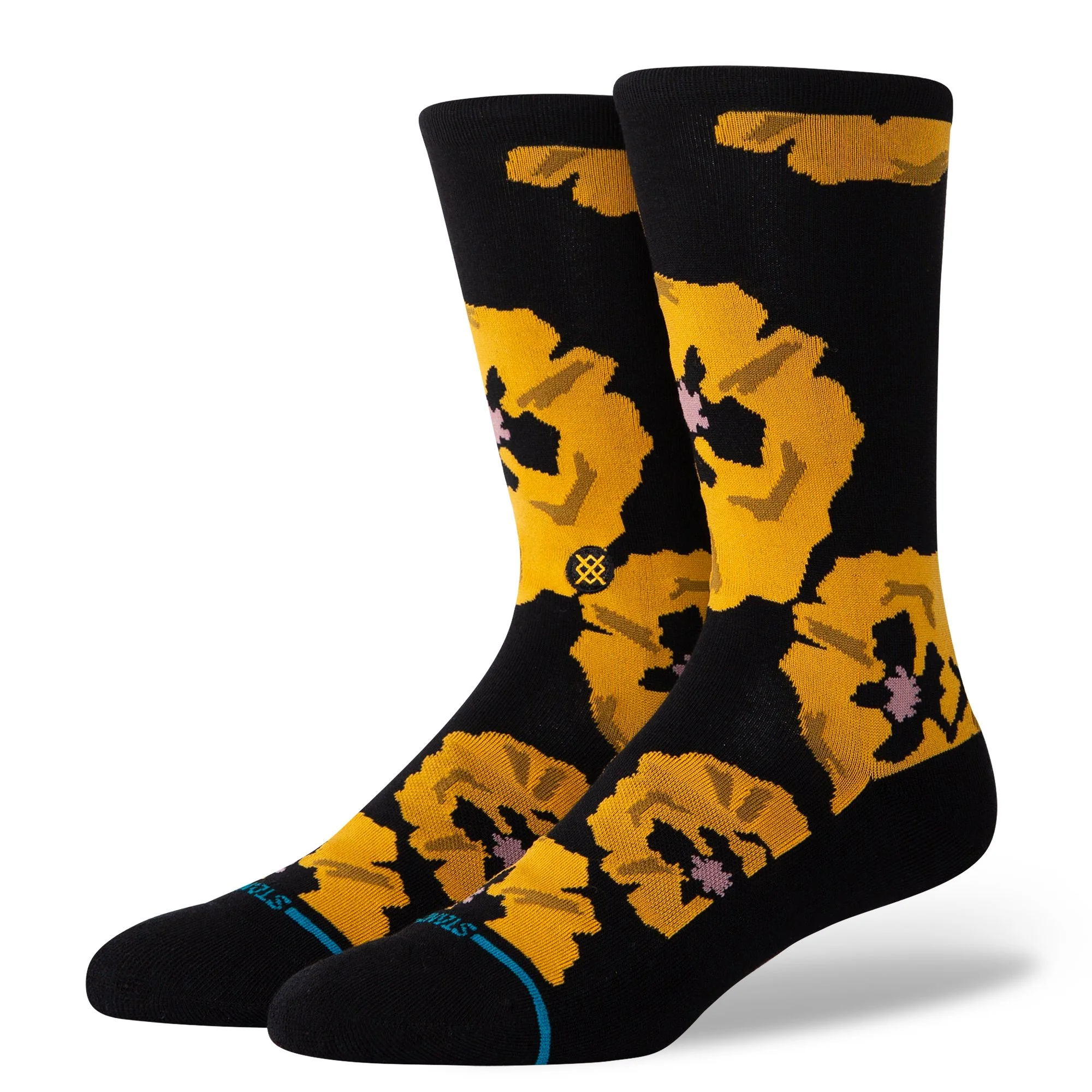 Stance Cotton Crew Light Cushion Socks - BLACK