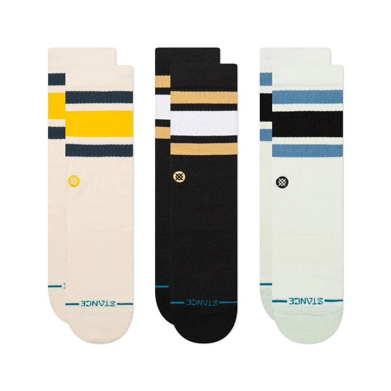 Stance COTTON CREW SOCKS 3 PACK - CREAM