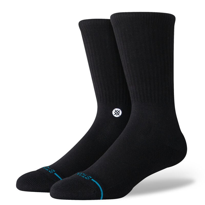 Stance Icon Crew Socks - Black/White