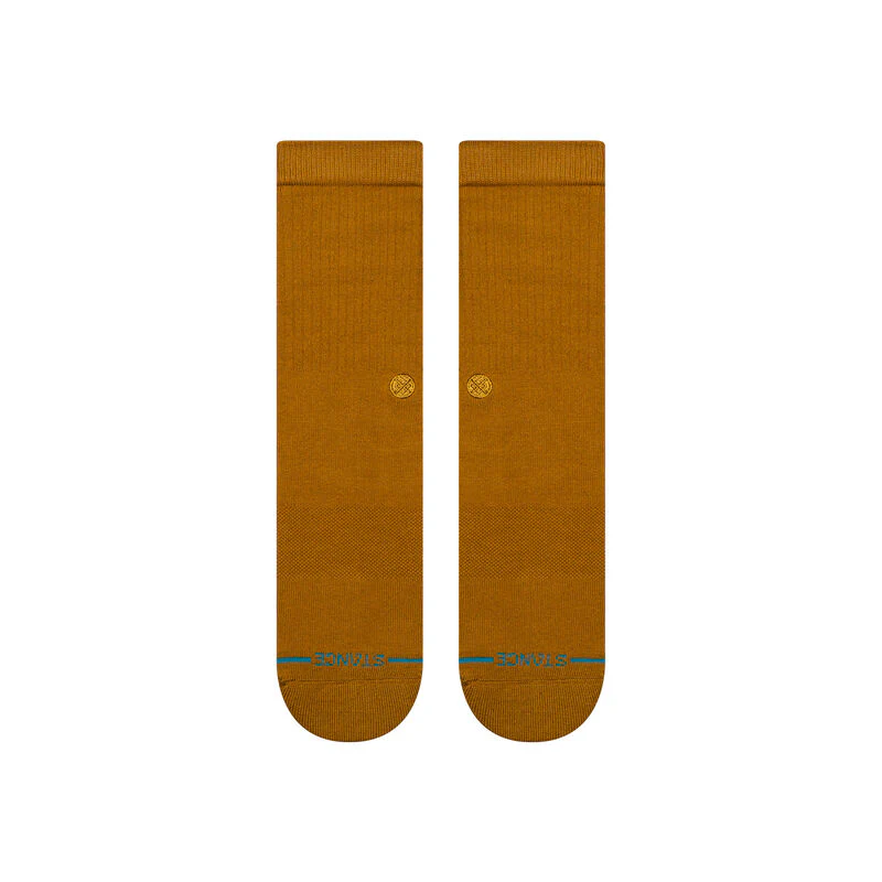 Stance Icon Crew Socks - GOLD CANVAS - Image 2