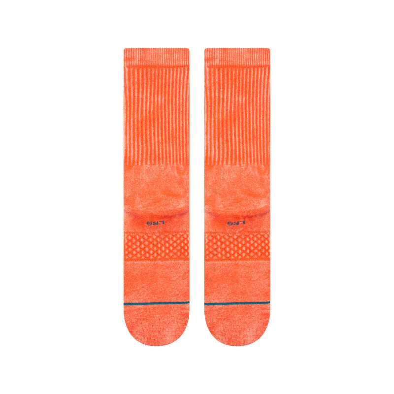 Stance Icon Dyed Crew Socks - CORAL - Image 3