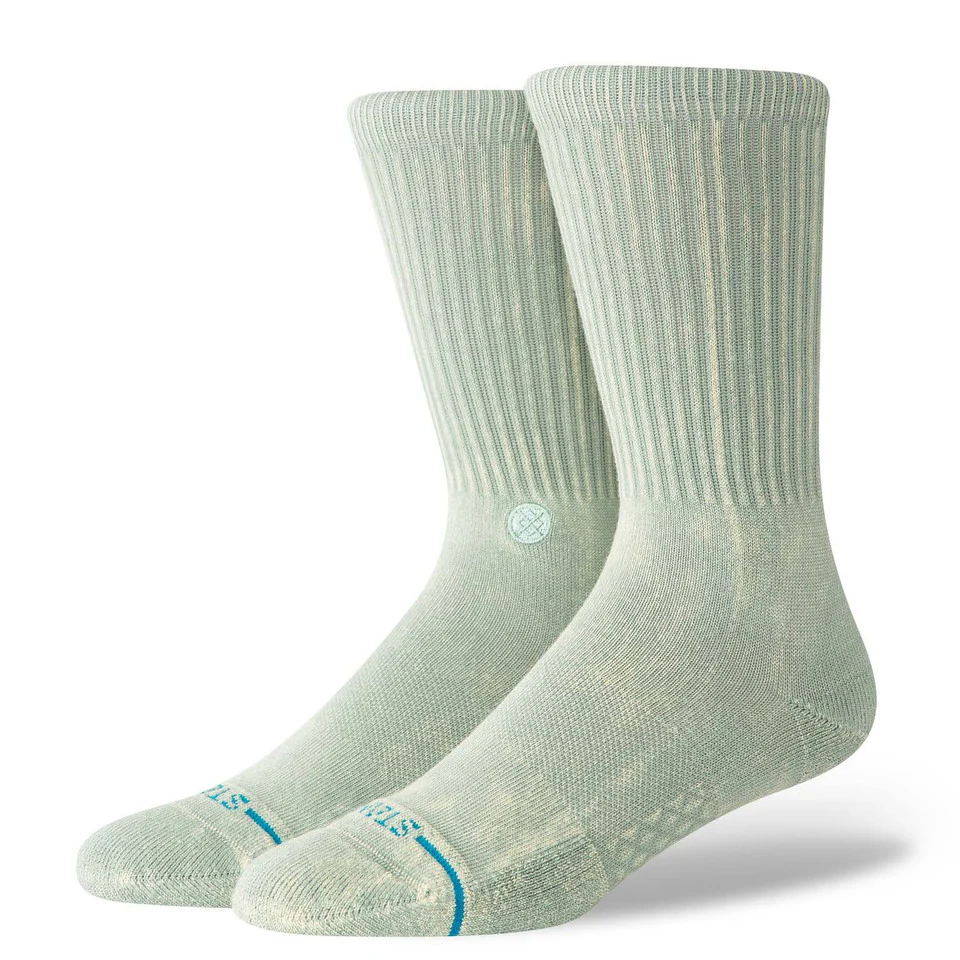Stance Icon Dyed Crew Socks - SEAGREEN