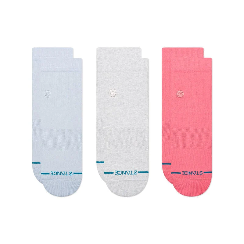 Stance Icon Quarter Socks 3 Pack - Periwinkle