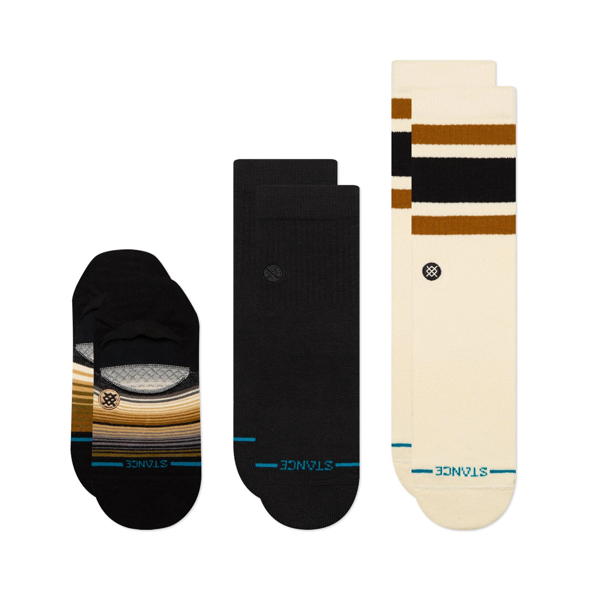Stance Icon Series Socks 3 Pack - BLACK