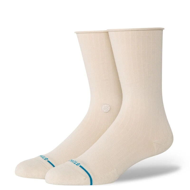 Stance Rolled Crew Light Cushion Socks - Oat