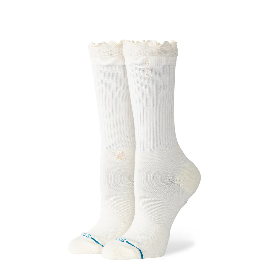 Stance Ruffle Crew Socks - CANVAS