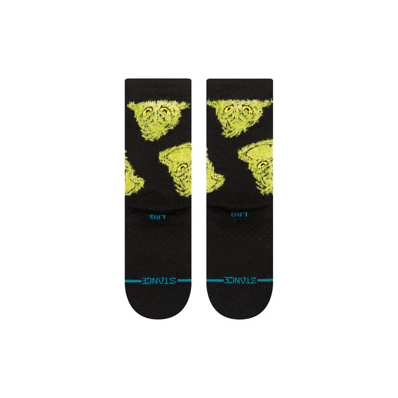 Stance Stance X The Grinch Mean One Kids Crew Socks - Black - Image 3