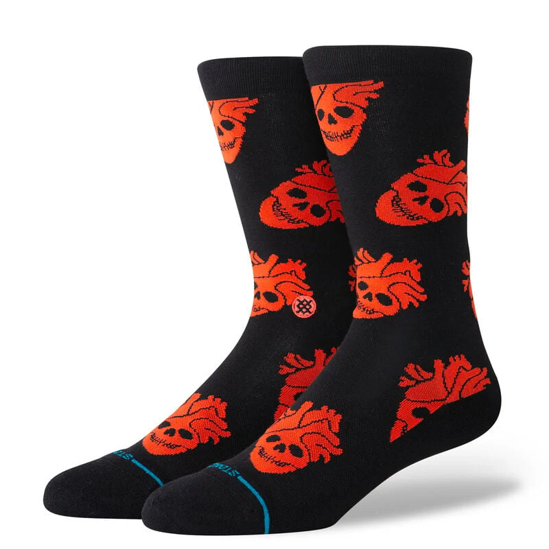 Stance Strange Love X Stance Cotton Crew Socks - BLACK