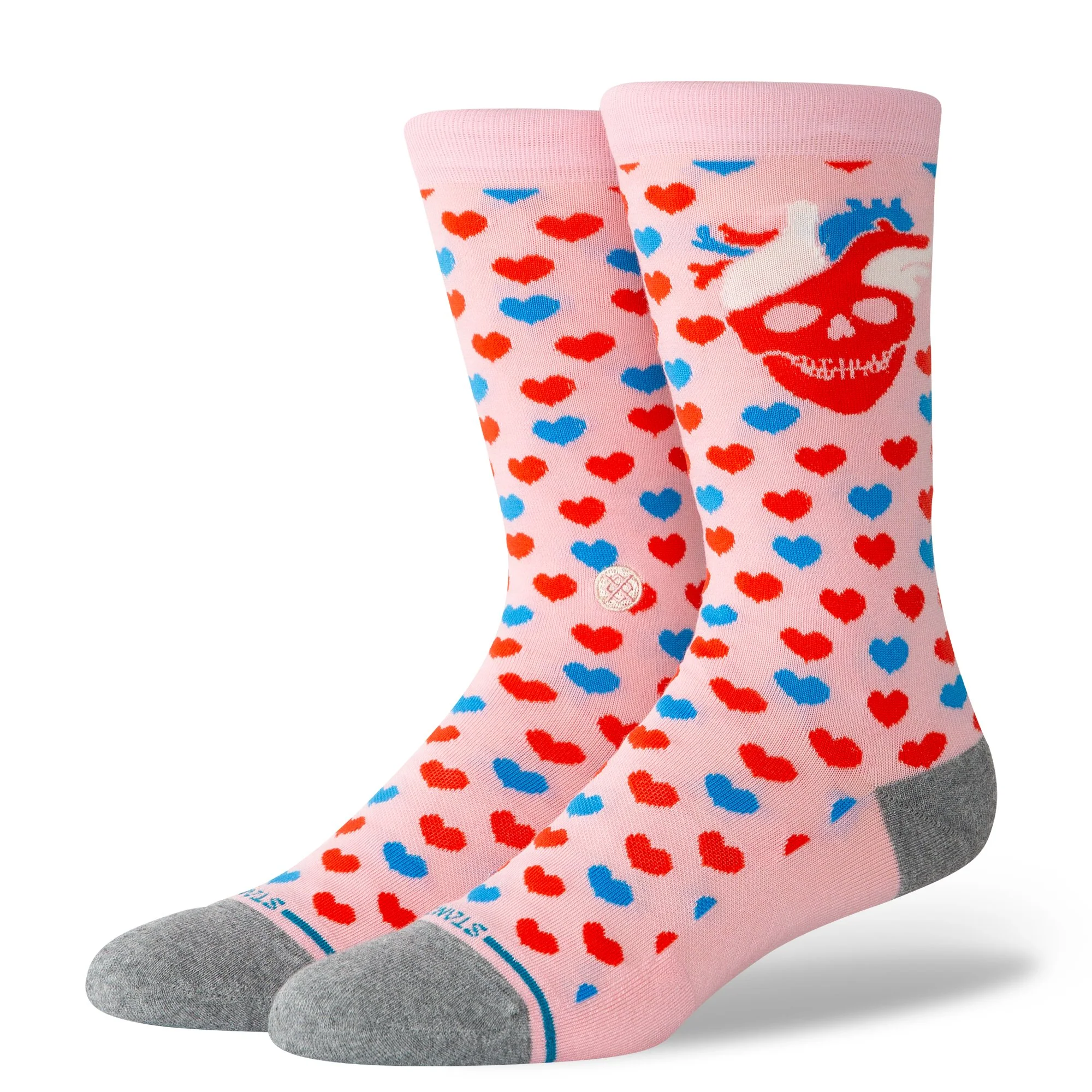 Stance Strange Love X Stance Cotton Crew Socks - PINK