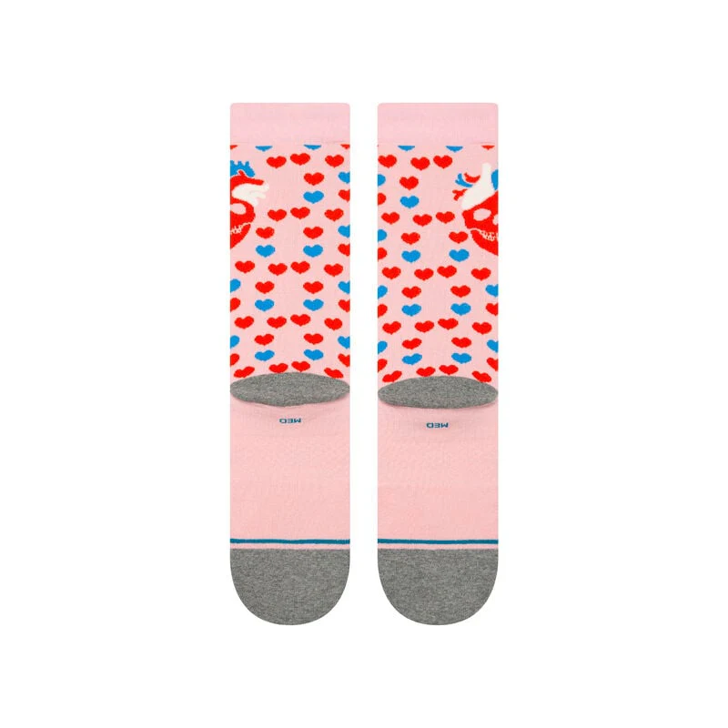 Stance Strange Love X Stance Cotton Crew Socks - PINK - Image 3