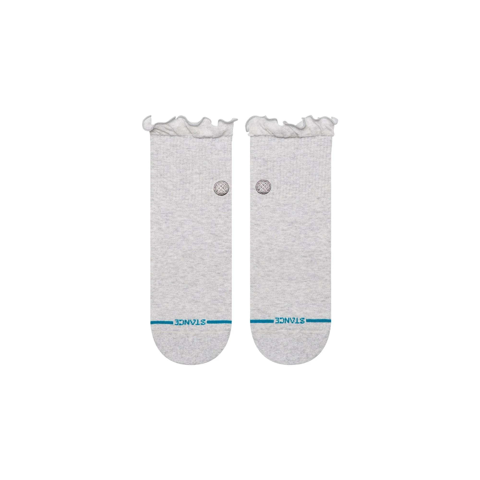 Stance Womens Ruffle Icon Quarter Sock - Heather Grey - Image 2