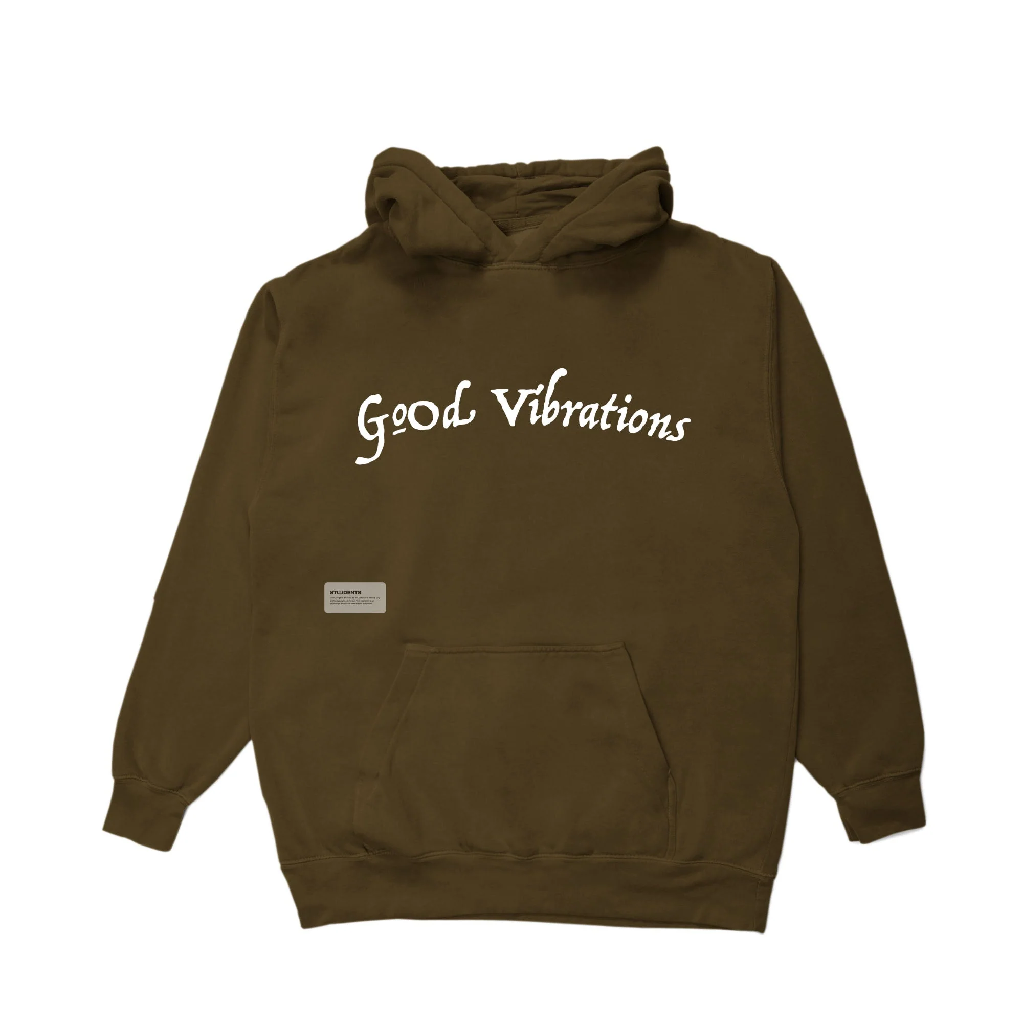 Students Golf Good Vibrations Fleece Pullover Hoodie - BROWN