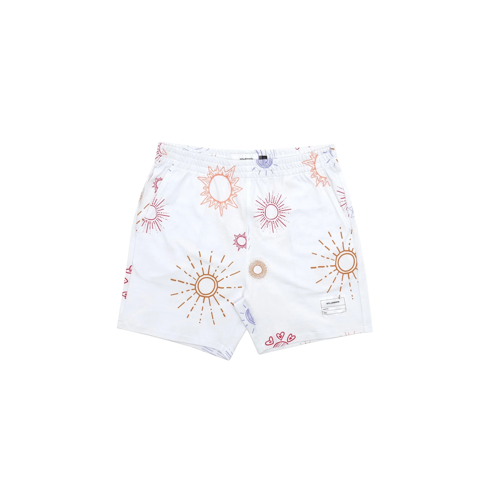 Students Golf Sunny French Terry Shorts - WHITE