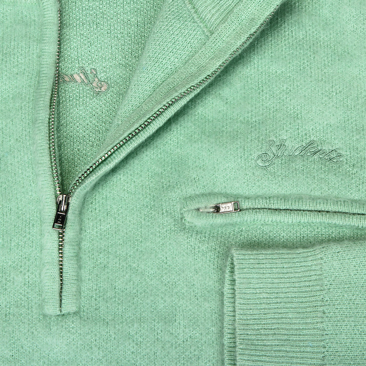 Students Golf Wilson Mohair Q-Zip Sweater - Moss - Image 2