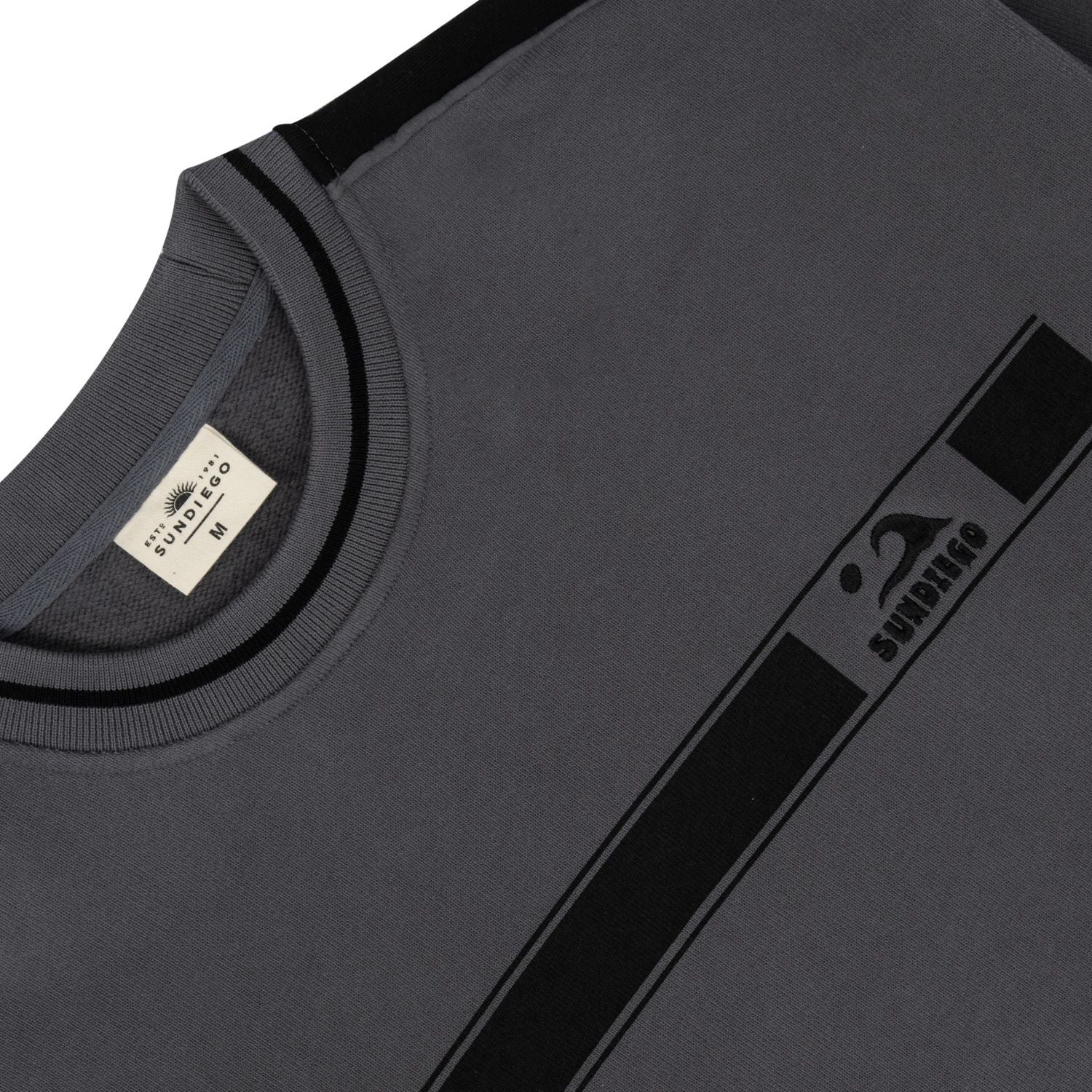 SunDiego Branded Wave Sweatshirt - BLACK/BLACK - Image 2