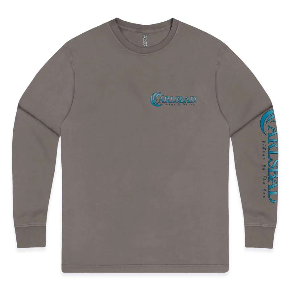 Sun Diego Carlsbad Village Long Sleeve Tee - CINDER - Image 2
