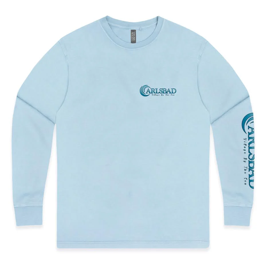 Sun Diego Carlsbad Village Long Sleeve Tee - SKY BLUE - Image 2