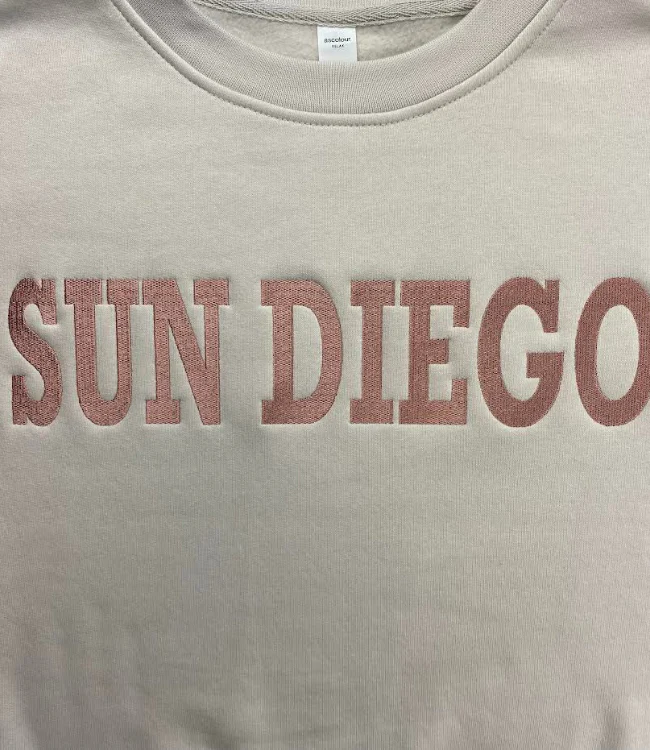 Sun Diego Fleece Embroidered - Bone - Image 3