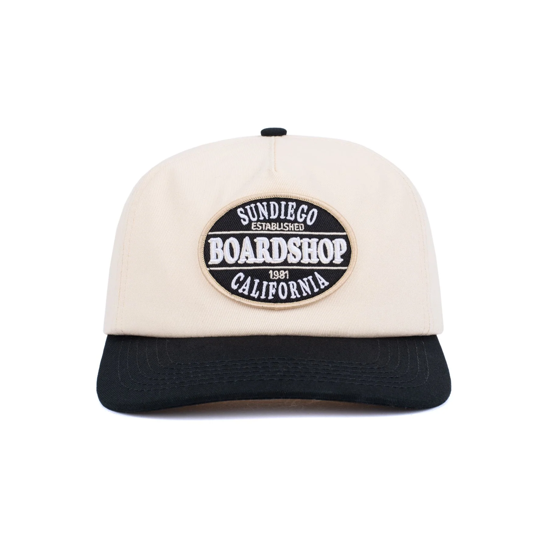 SunDiego SDBSCA Snapback - VINTAGE WHITE/BLACK