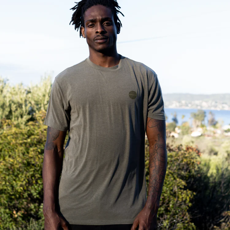 SunDiego TECH TEE  - Heather Olive