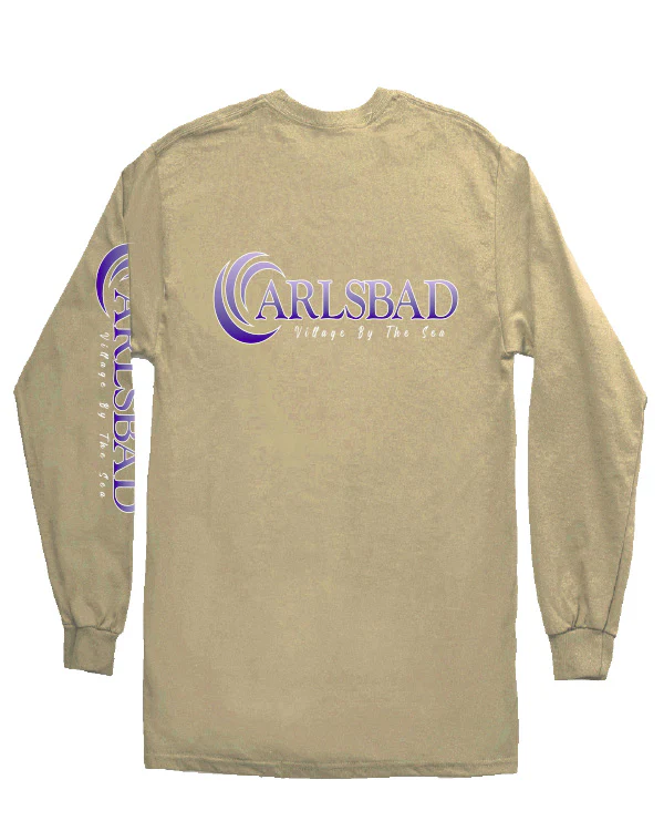SunDiego Carlsbad Village Long Sleeve Tee - Vintage Gold