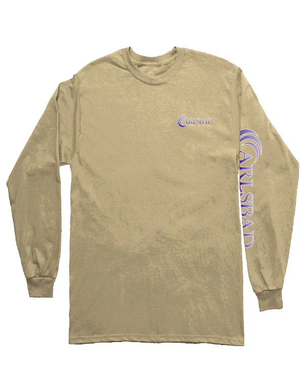SunDiego Carlsbad Village Long Sleeve Tee - Vintage Gold - Image 2