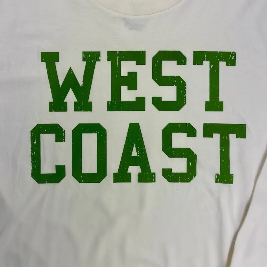 Sun Diego Long Sleeve West Coast Crop Tee  - Buttergreen - Image 3