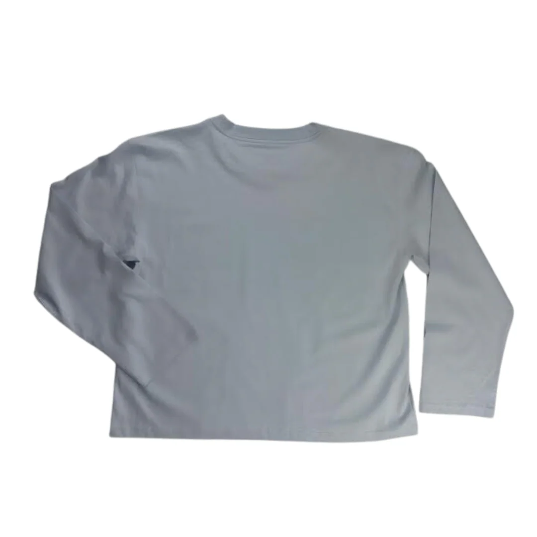 Sun Diego Long Sleeve West Coast Crop Tee - Powderseagreen - Image 2