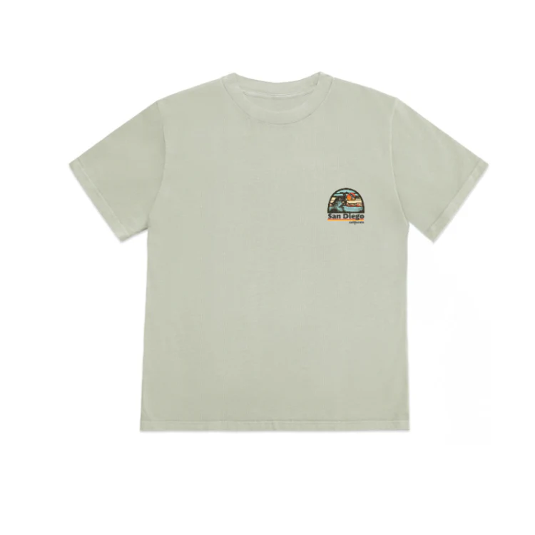 SunDiego HOT SESSION BOX TEE - SAGE - Image 2