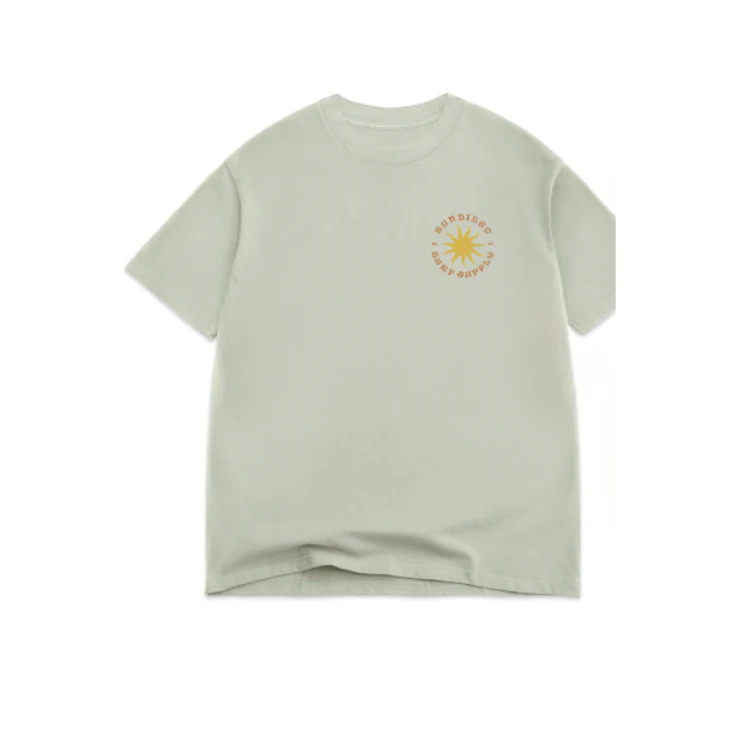 SunDiego SD MAP BOX TEE - SAGE - Image 2