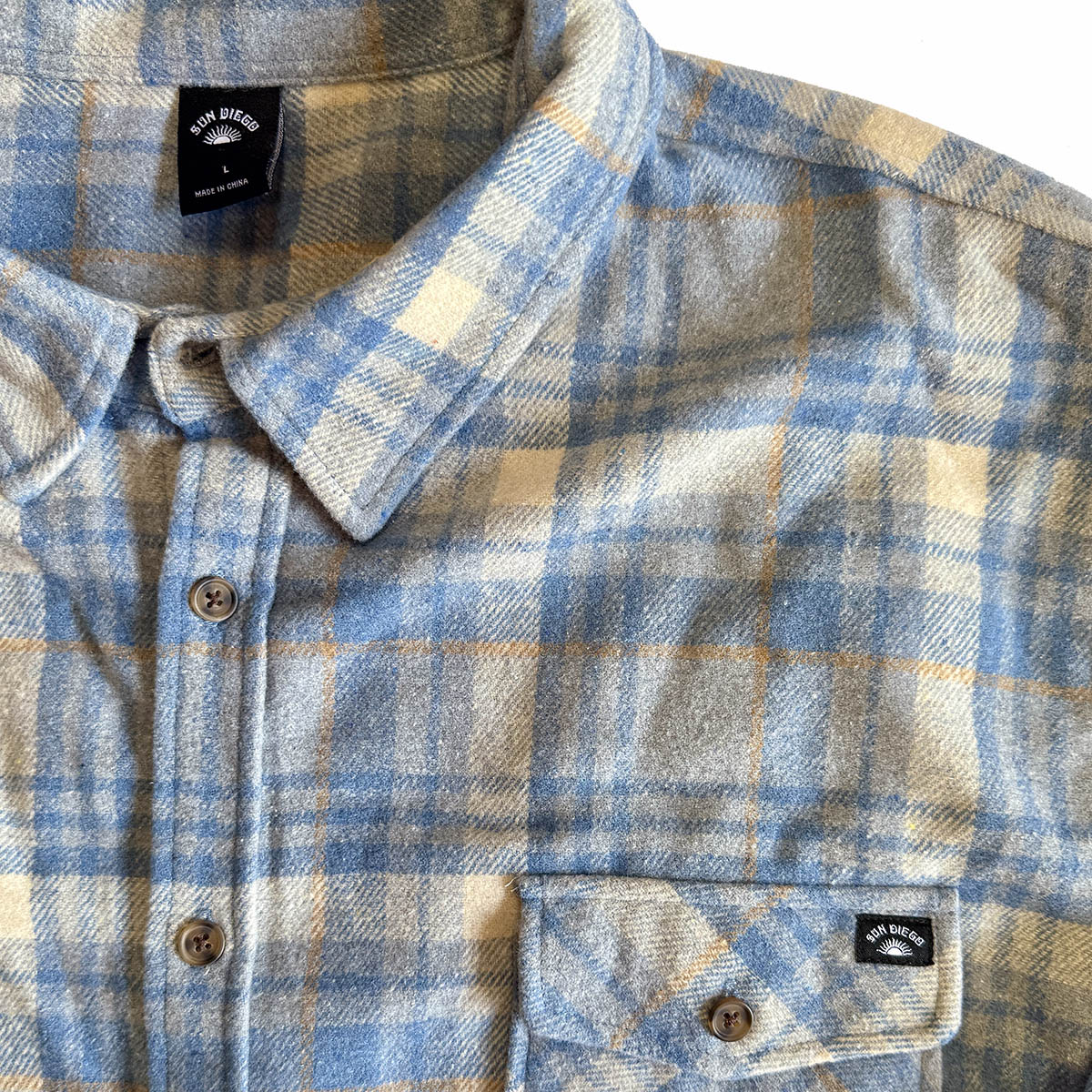 SunDiego Dustin Flannel  - Blue - Image 3