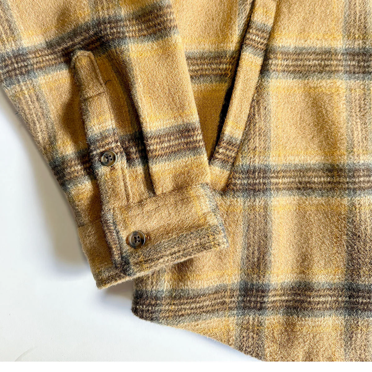 SunDiego Forte Polar Fleece Flannel Overshirt - Brown - Image 2