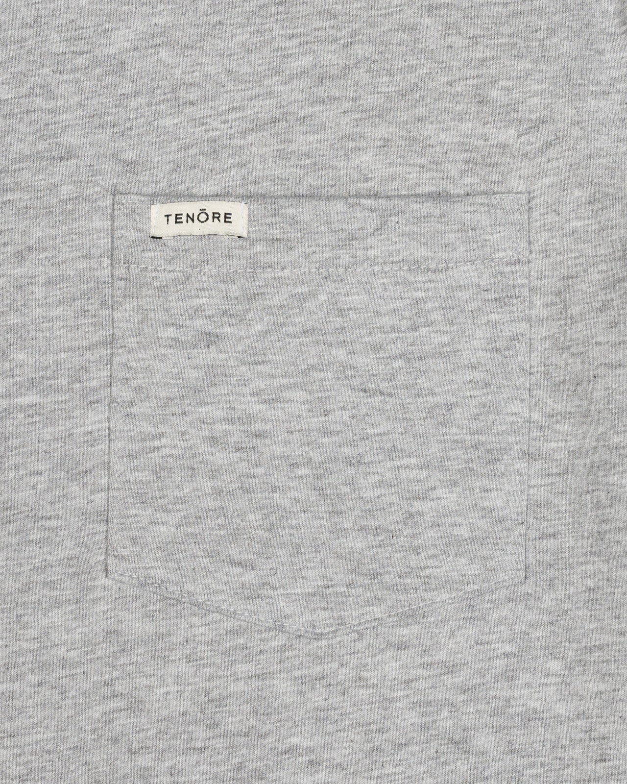 Tenore Classic Pocket Tee - HEATHER GREY - Image 2