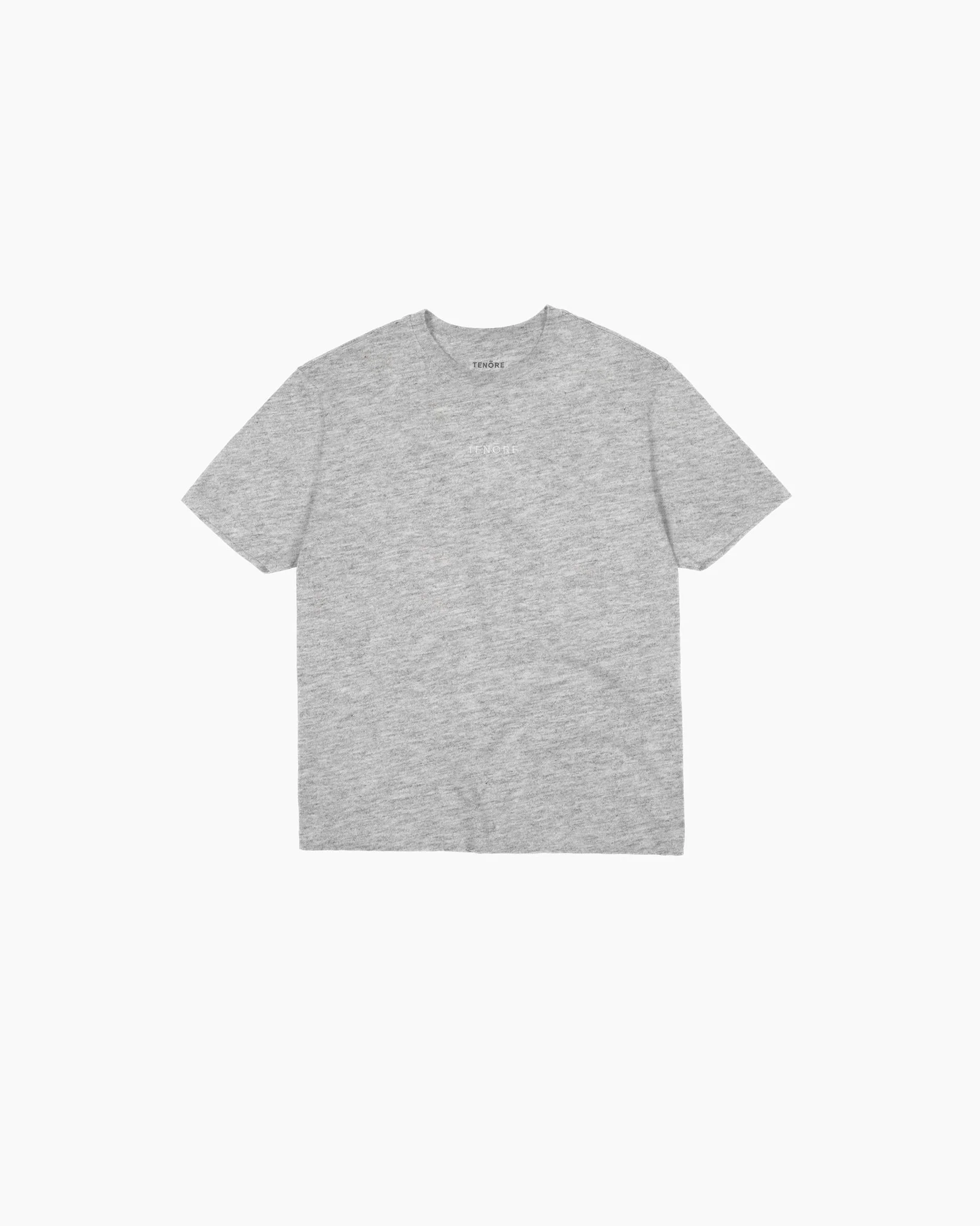 Tenore Embroidered Logo Tee - HEATHER GREY