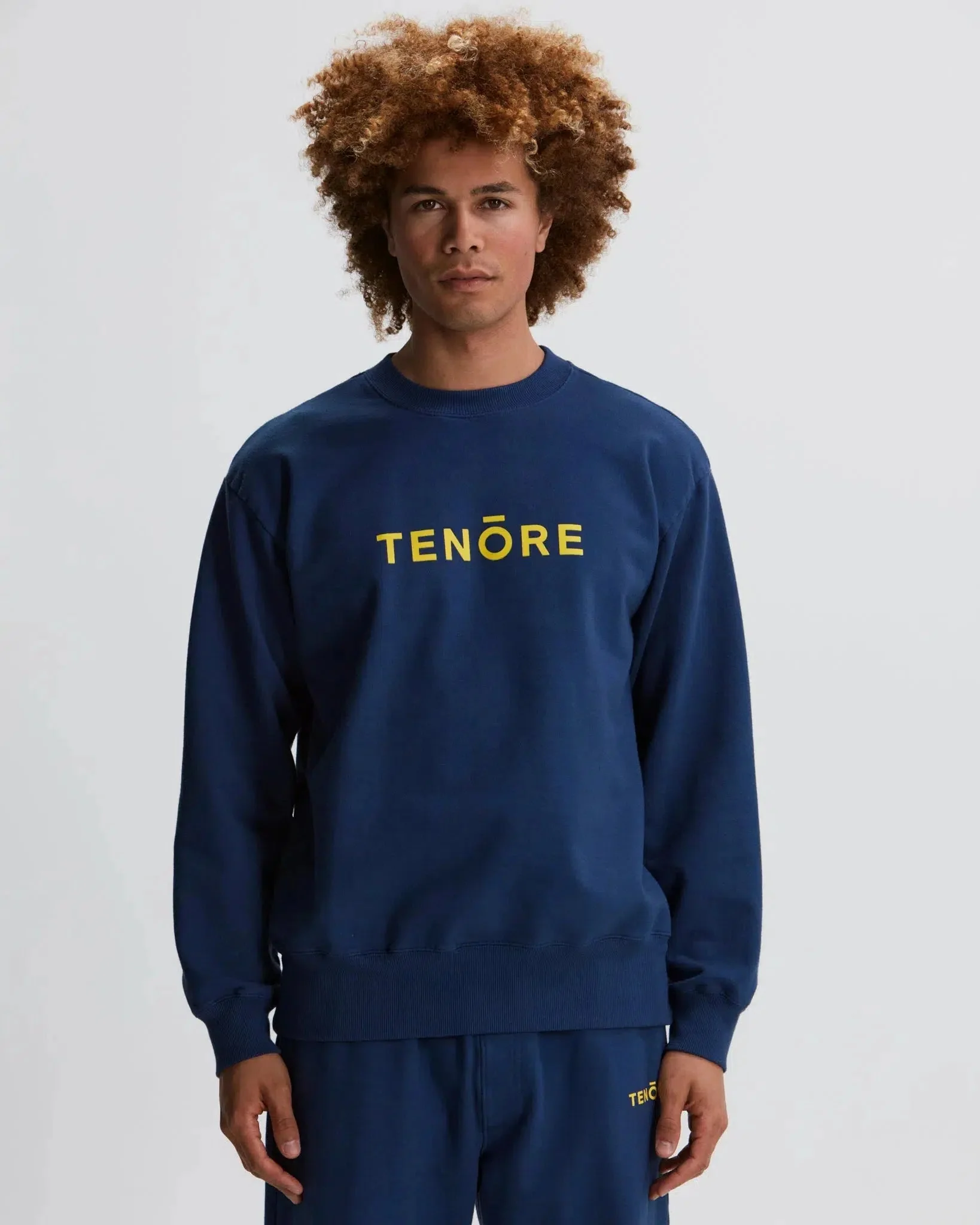 Tenore Logo Fleece Crewneck - OCEAN