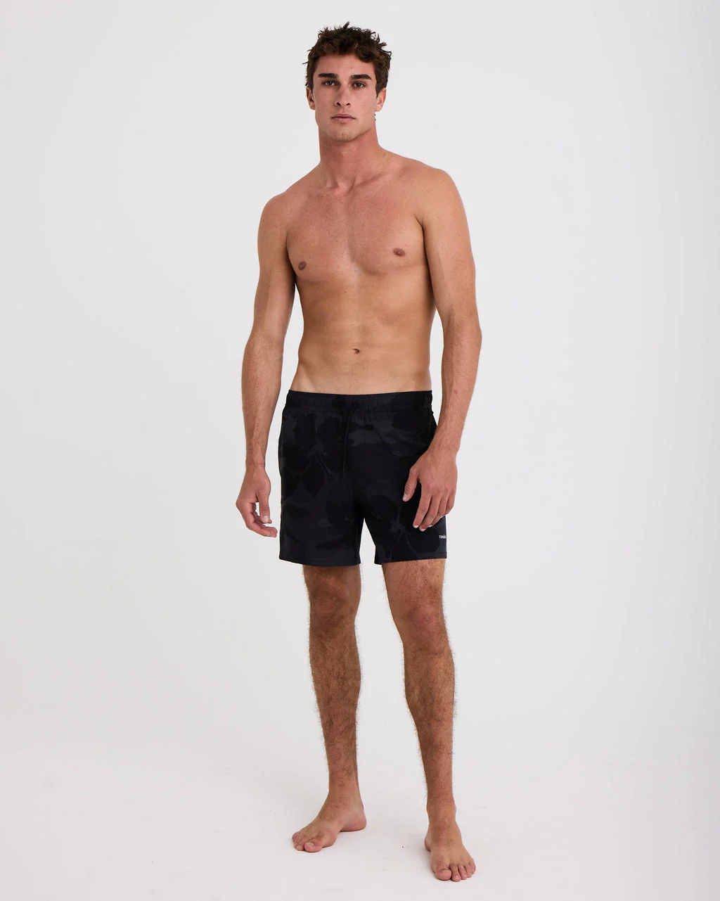 Tenore Print Day Short 6" - Black Aloha Camo - Image 3