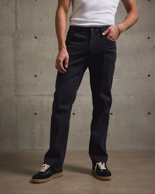 Tenore Twill 5-Pocket Pant - BLACK
