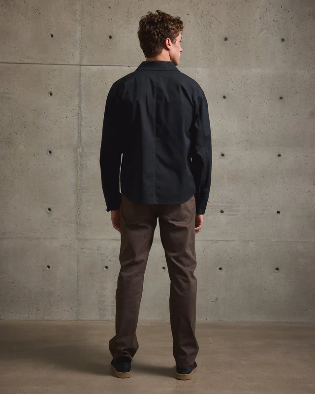 Tenore Twill Shirt Jacket - BLACK - Image 2