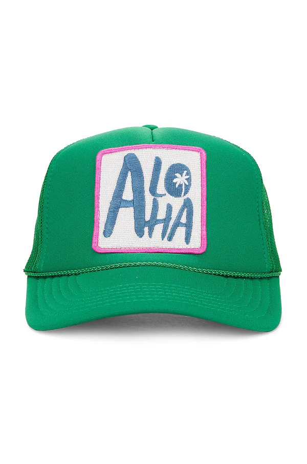 That Friday Feeling Aloha Trucker Hat - GREEN