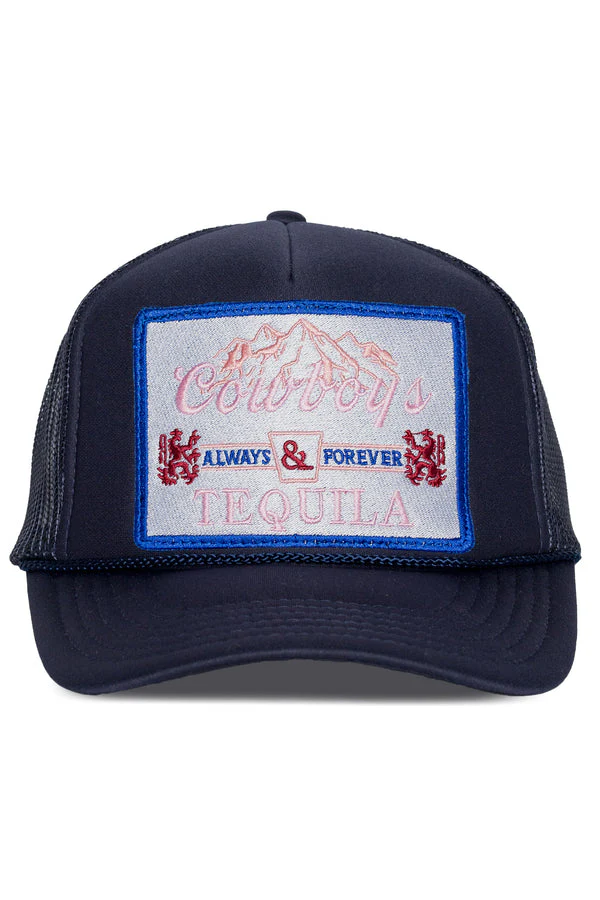 That Friday Feeling Cowboys & Tequila Trucker Hat - NAVY