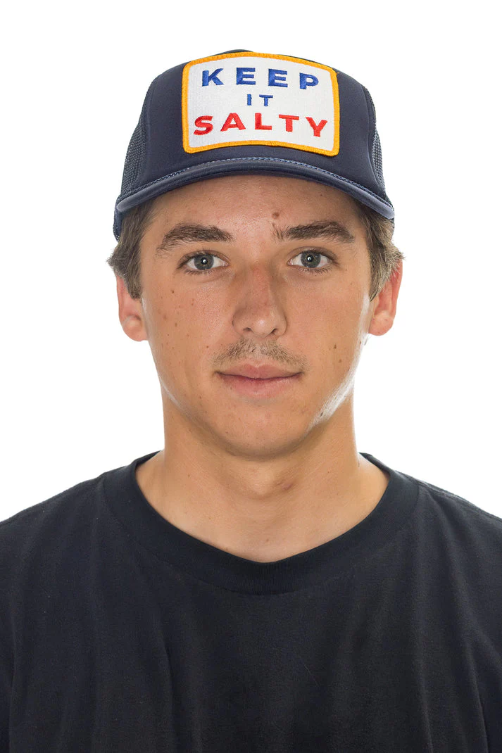 That Friday Feeling Keep It Salty Trucker Hat - Navy - Image 3