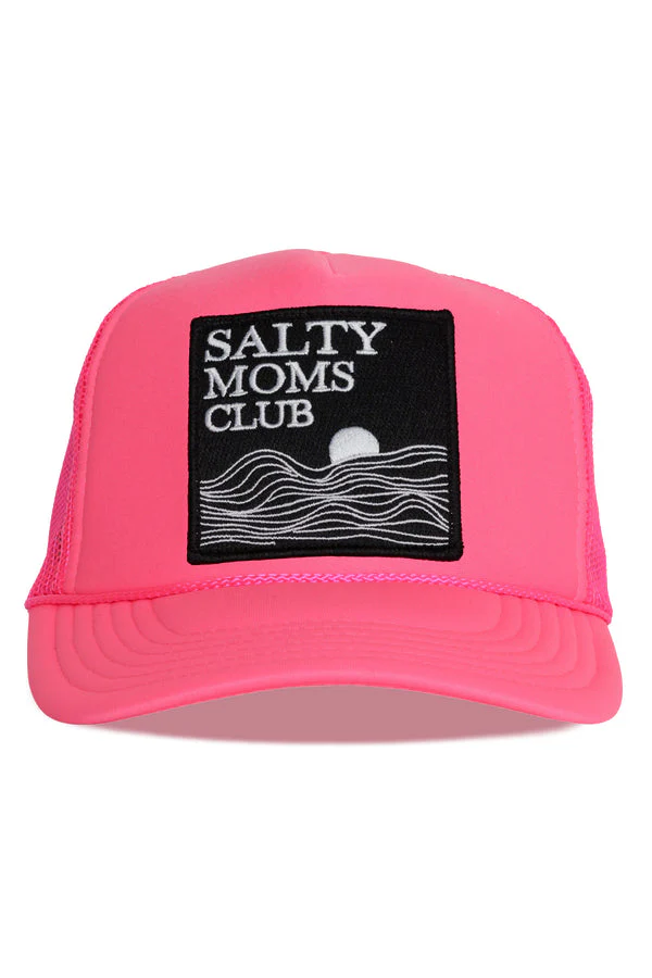 That Friday Feeling Salty Moms Trucker Hat - PINK