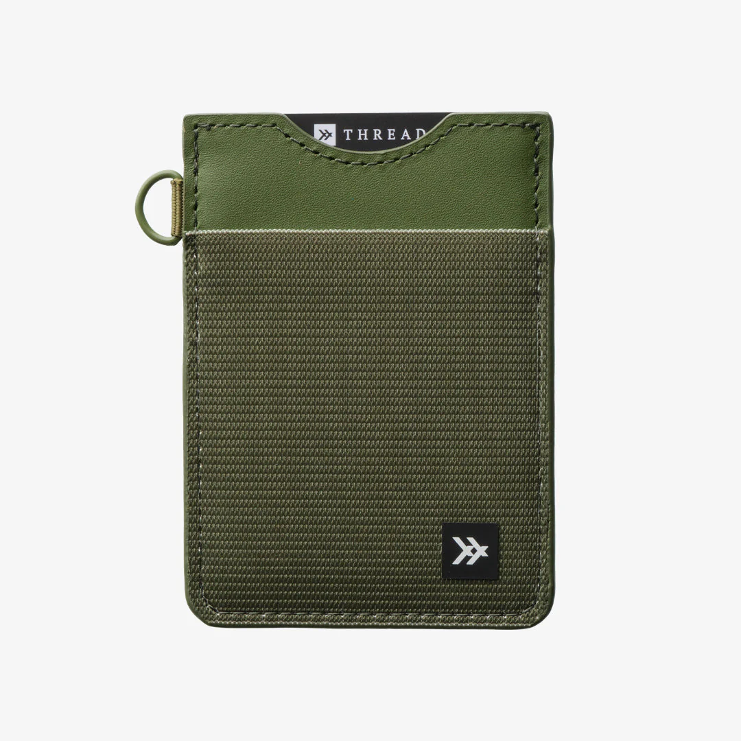 THREAD Vertical Wallet - OLIVE