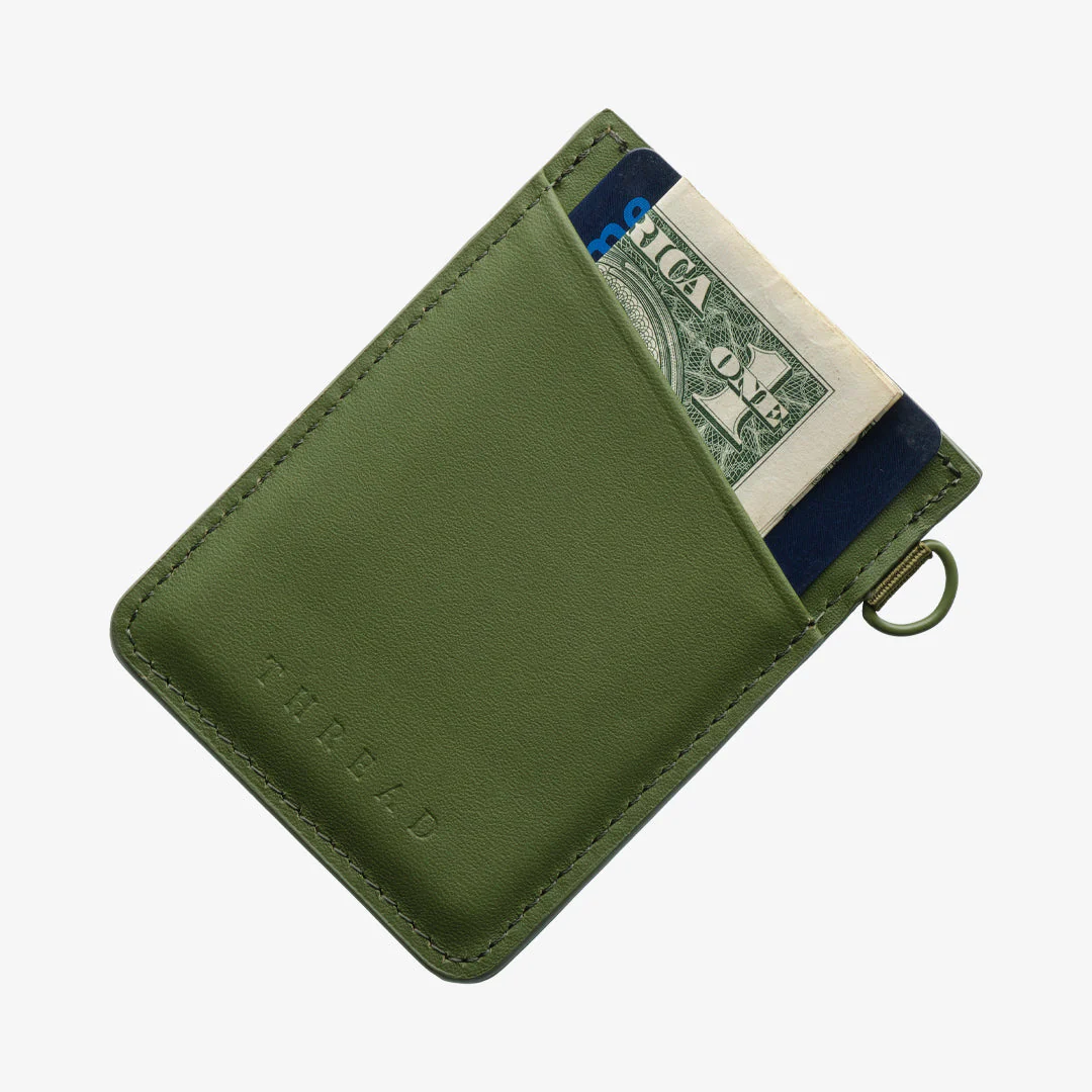 THREAD Vertical Wallet - OLIVE - Image 2