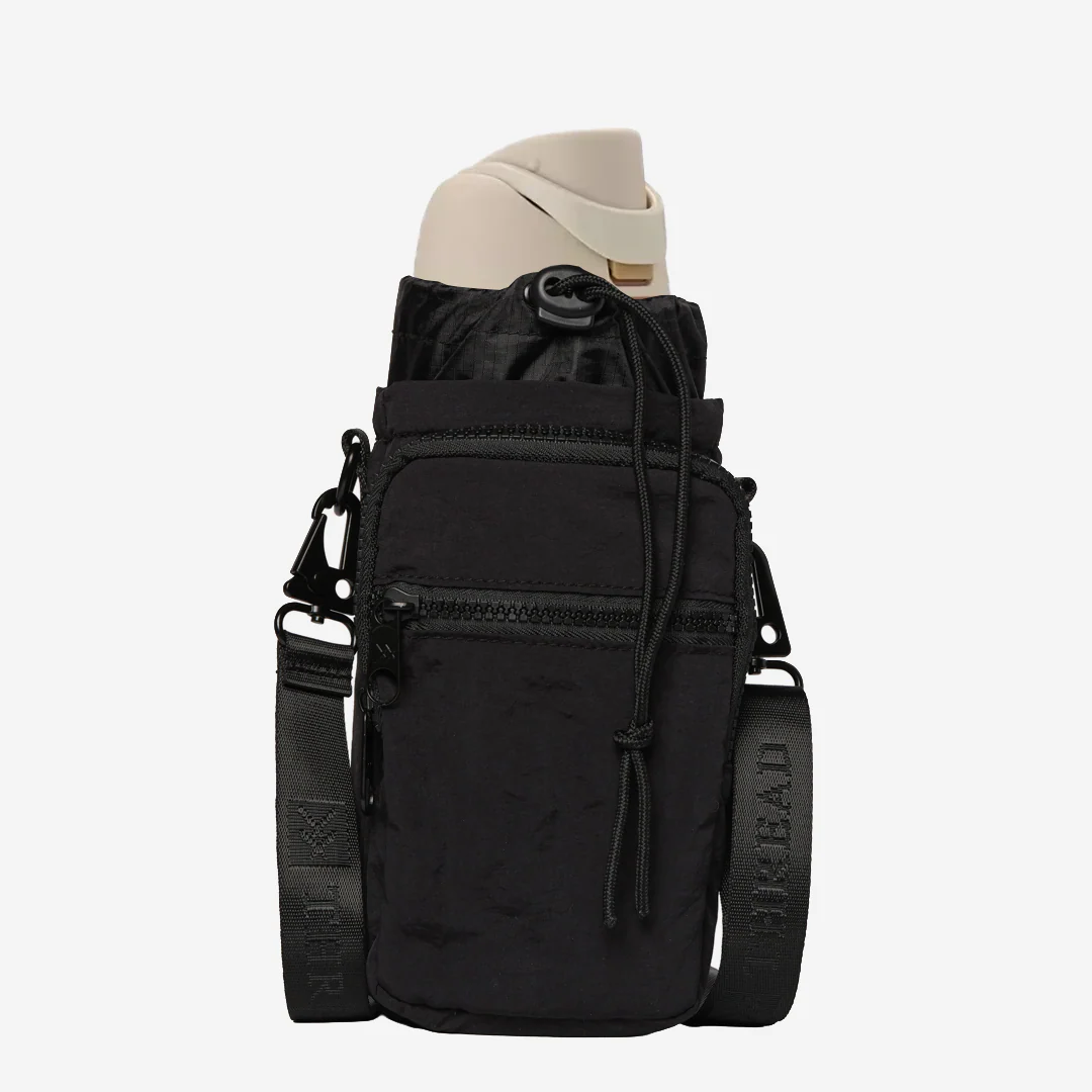 Thread Water Bottle Sling Bag - Black - Image 2