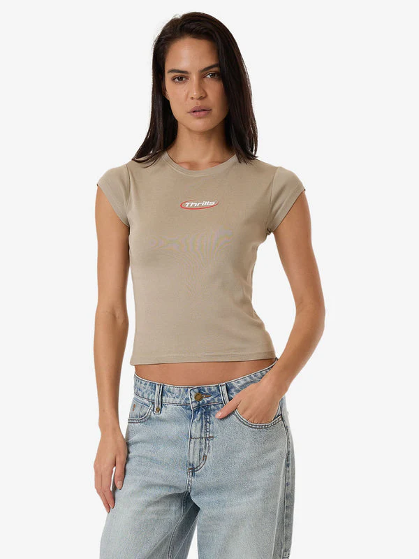Thrills Arena Club Tee - STONE