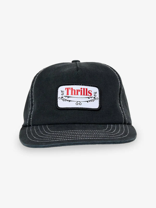 THRILLS Eternal Outlaw 5 Panel Cap - WASHED BLACK