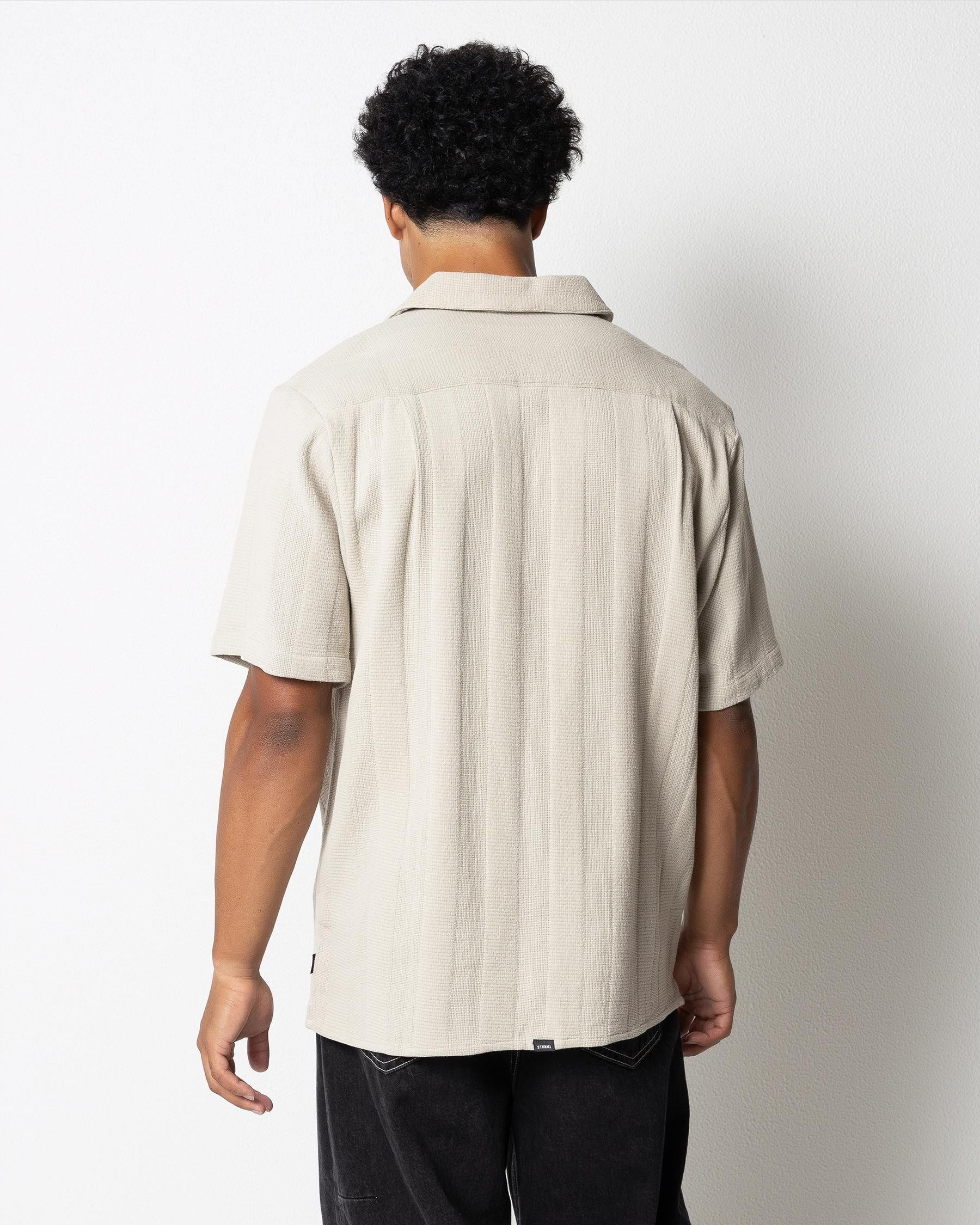 THRILLS Evolution Bowling Shirt - FOG - Image 2